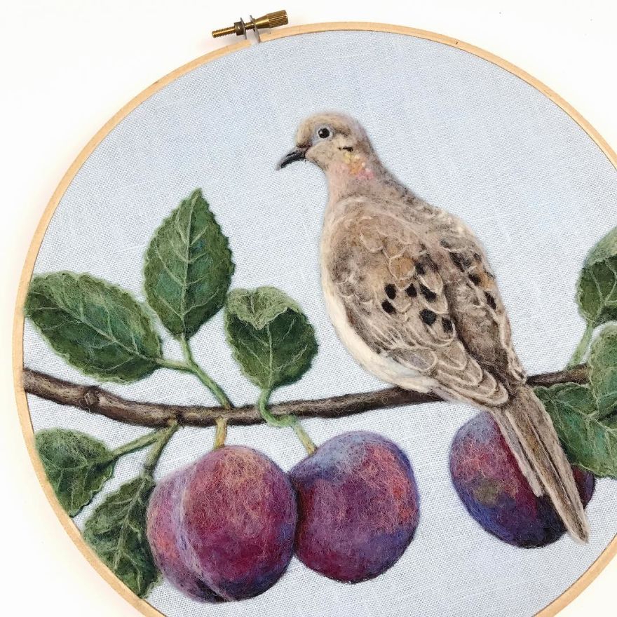 Artist Draws Realistic Portraits Using Embroidery Technique