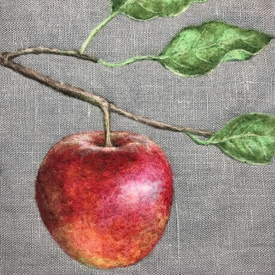 Artist Draws Realistic Portraits Using Embroidery Technique