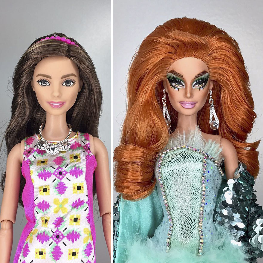 This Artist Turned Barbie Dolls Into Drag Queens From RuPaul’s Drag Race This Artist Turned Barbie Dolls Into Drag Queens From RuPaul’s Drag Race