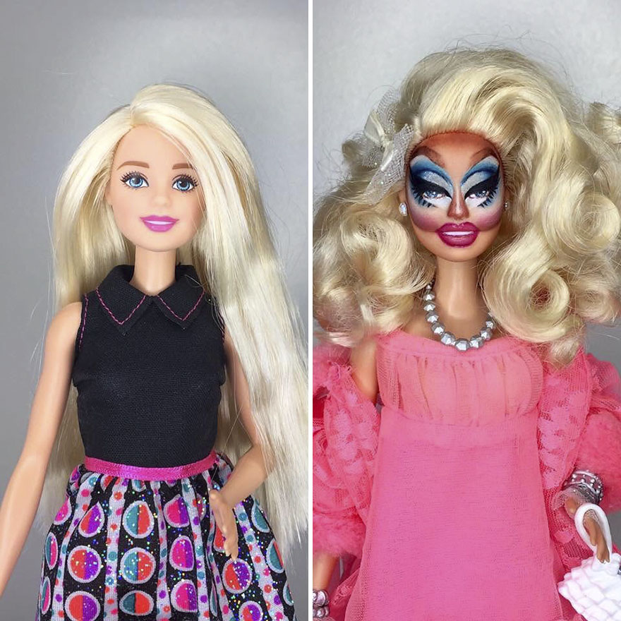 This Artist Turned Barbie Dolls Into Drag Queens From RuPaul’s Drag Race This Artist Turned Barbie Dolls Into Drag Queens From RuPaul’s Drag Race