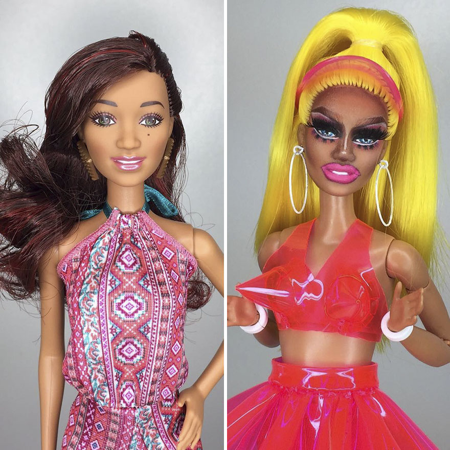 This Artist Turned Barbie Dolls Into Drag Queens From RuPaul’s Drag Race This Artist Turned Barbie Dolls Into Drag Queens From RuPaul’s Drag Race