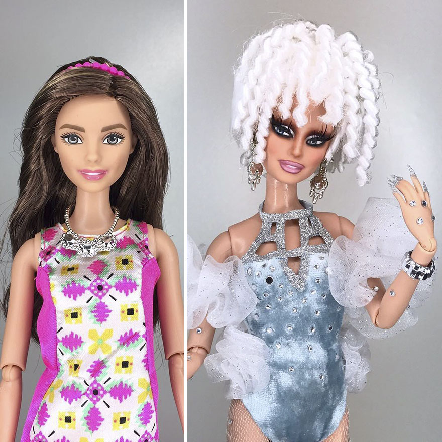 This Artist Turned Barbie Dolls Into Drag Queens From RuPaul’s Drag Race