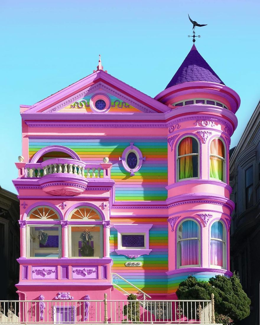 New York Artist Covers Everything In Rainbow Colors Gets Amazing Results.