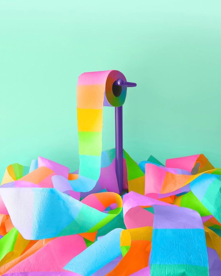 New York Artist Covers Everything In Rainbow Colors Gets Amazing Results.
