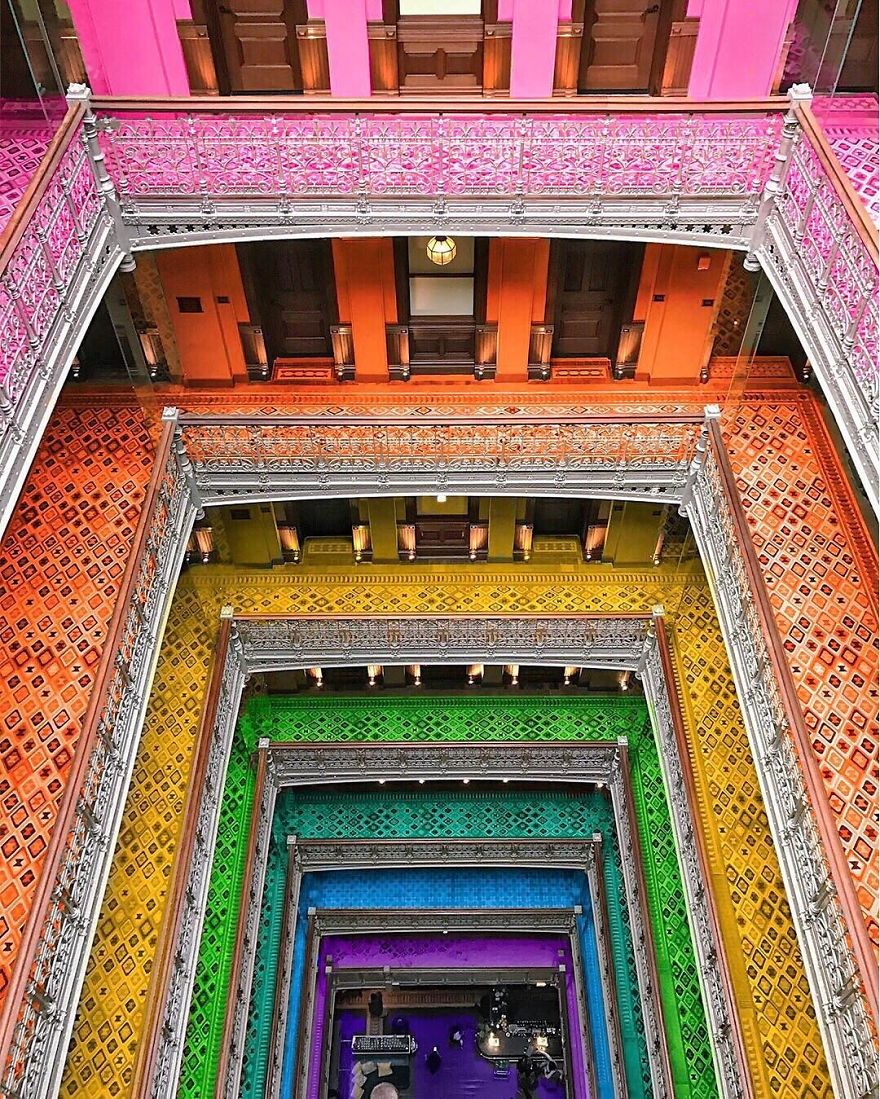 New York Artist Covers Everything In Rainbow Colors Gets Amazing Results.