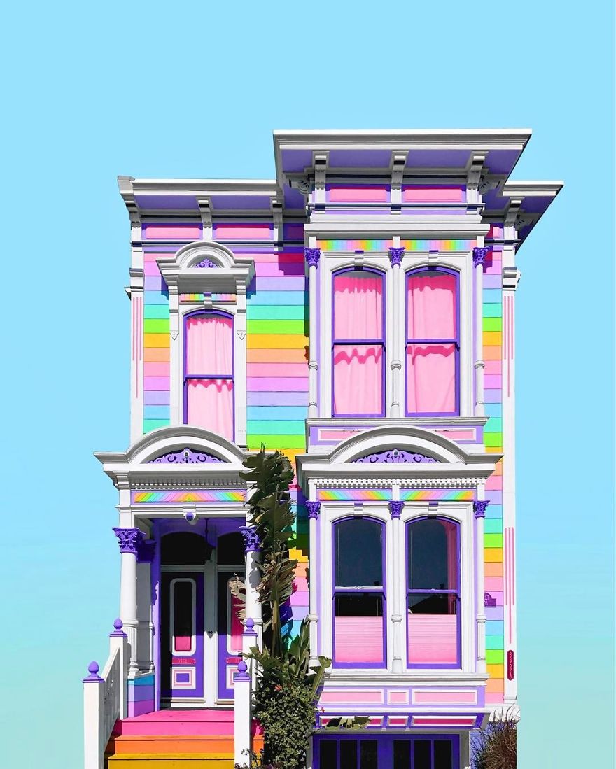 New York Artist Covers Everything In Rainbow Colors Gets Amazing Results.