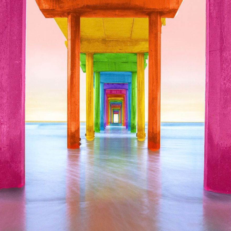 New York Artist Covers Everything In Rainbow Colors Gets Amazing Results.