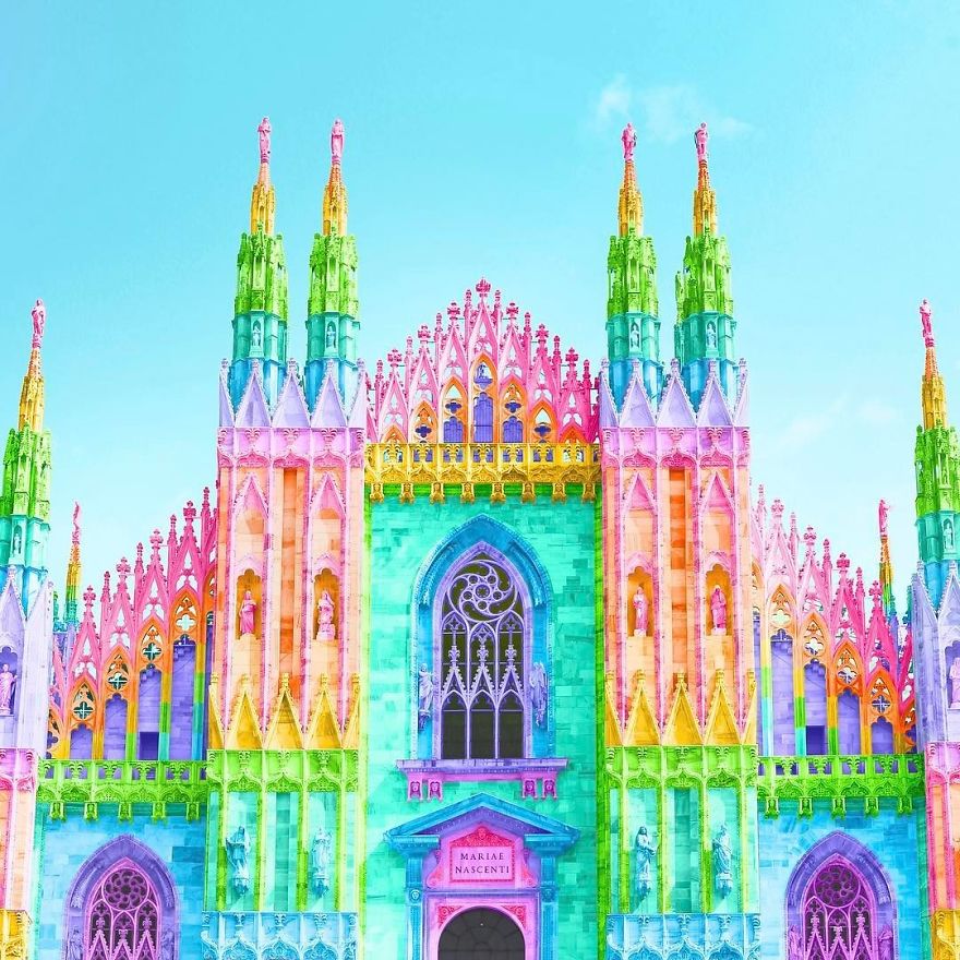 New York Artist Covers Everything In Rainbow Colors Gets Amazing Results.