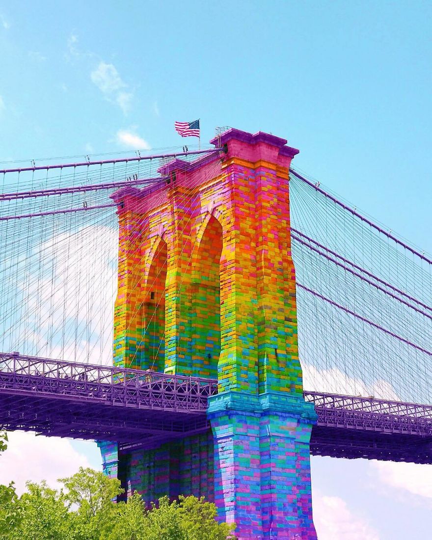 New York Artist Covers Everything In Rainbow Colors Gets Amazing Results.