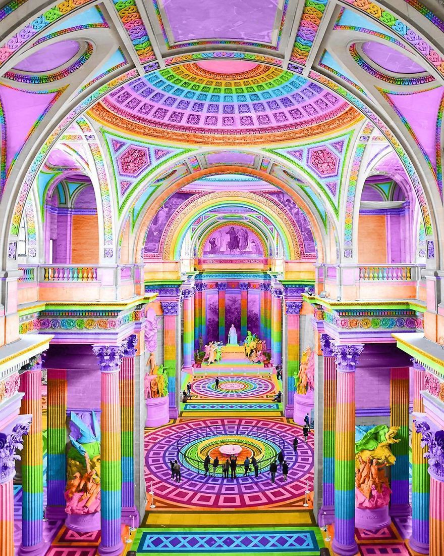 New York Artist Covers Everything In Rainbow Colors Gets Amazing Results.