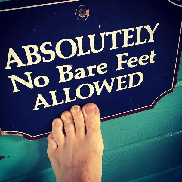 Absolutely No Bare Feet