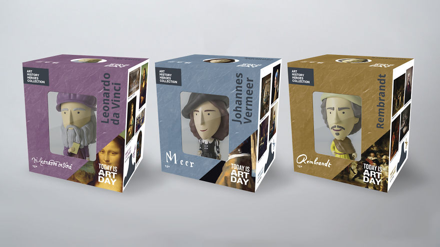 Da Vinci, Vermeer And Rembrandt Turned Into Charming Action Figures