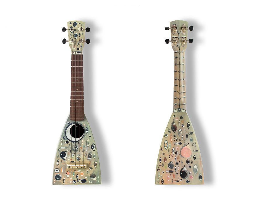 Art On Ukulele: Artists Adorn Ukuleles In Aid Of Charity Art On Ukulele: Artists Adorn Ukuleles In Aid Of Charity