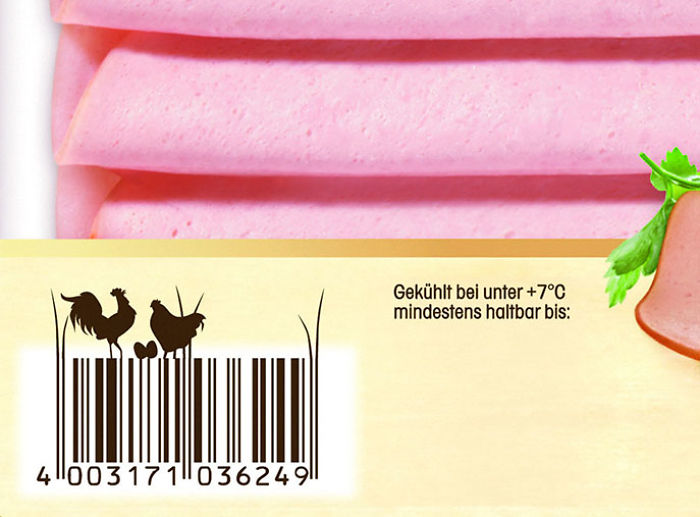 Chicken Mortadella Barcode - Look How Happy Those Chicken Are