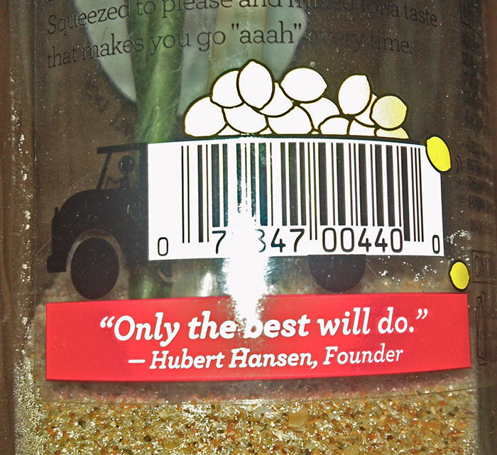 Lemonade Bottles Barcode Disguised As A Lemon Truck