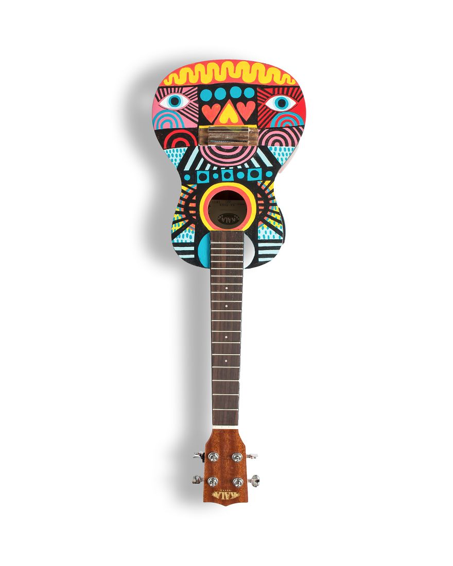 Art On Ukulele: Artists Adorn Ukuleles In Aid Of Charity Art On Ukulele: Artists Adorn Ukuleles In Aid Of Charity