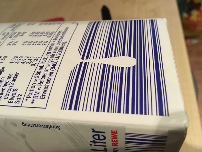 This Milkbox Has A Milkdrop In The Barcode