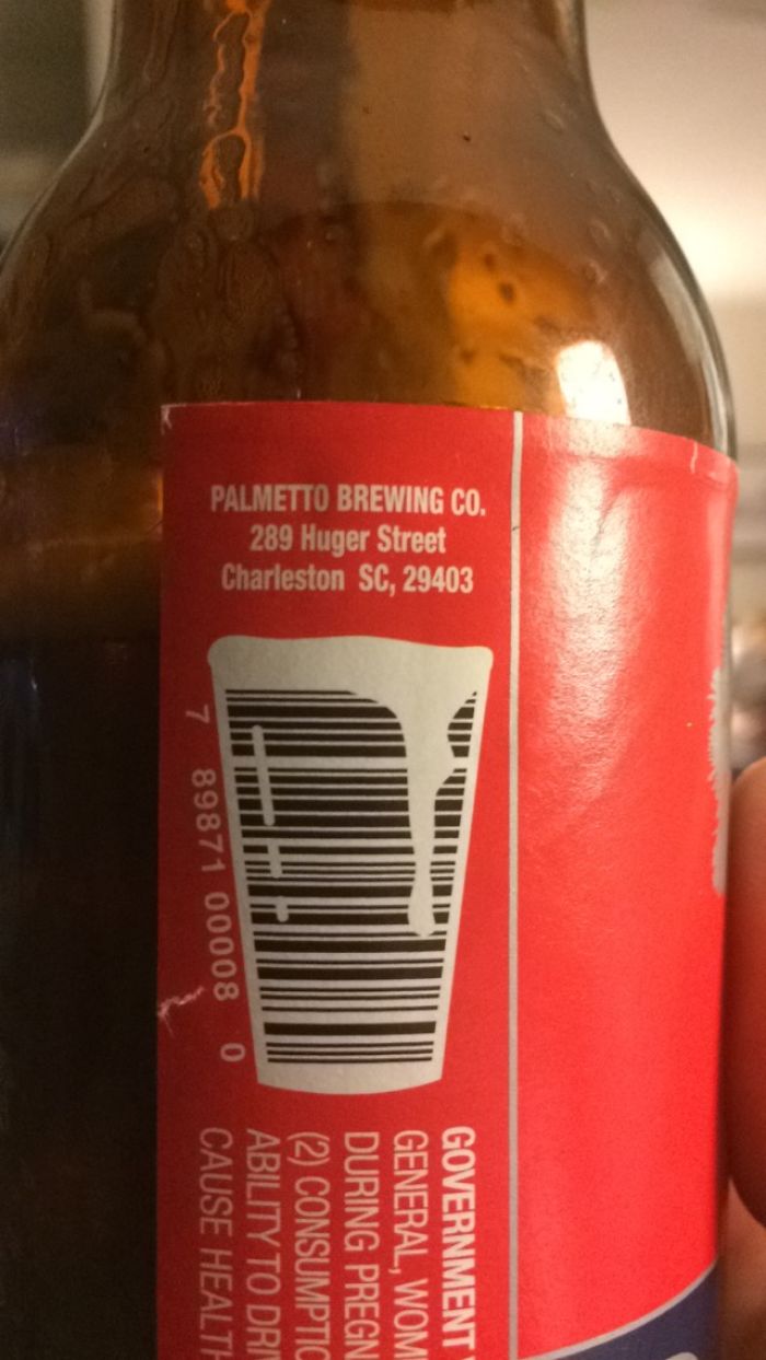The Bar Code On This Beer Bottle Is A Glass Of Beer