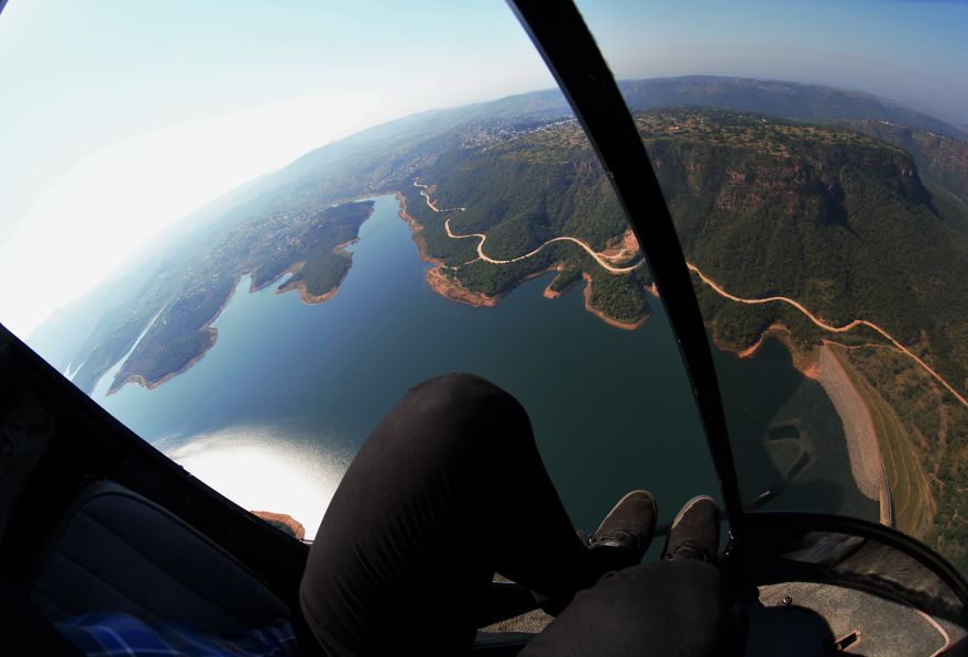 Here What It Looks Like To Fly Around In A
helicopter By Durban Area In Natal-Zulu, South Africa