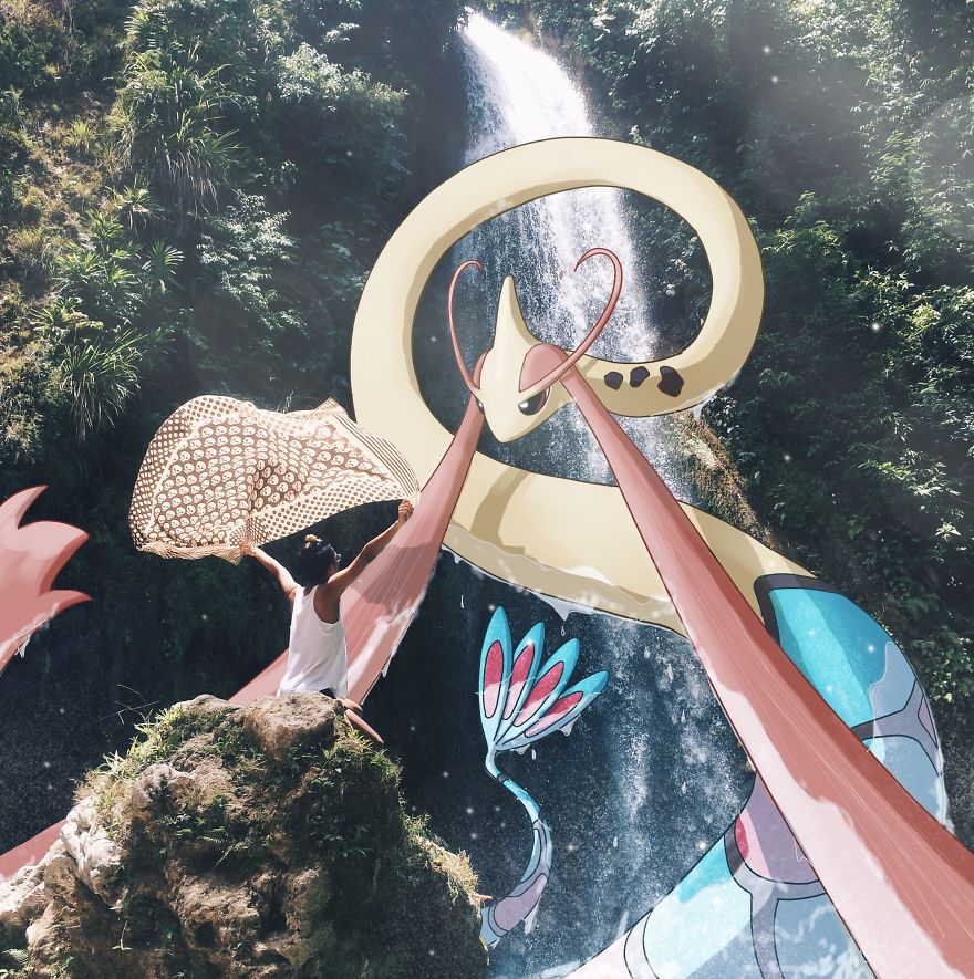 A Legendary Meet. This One Is Of A Friend, Milotic Just Felt So Perfect For This Scene