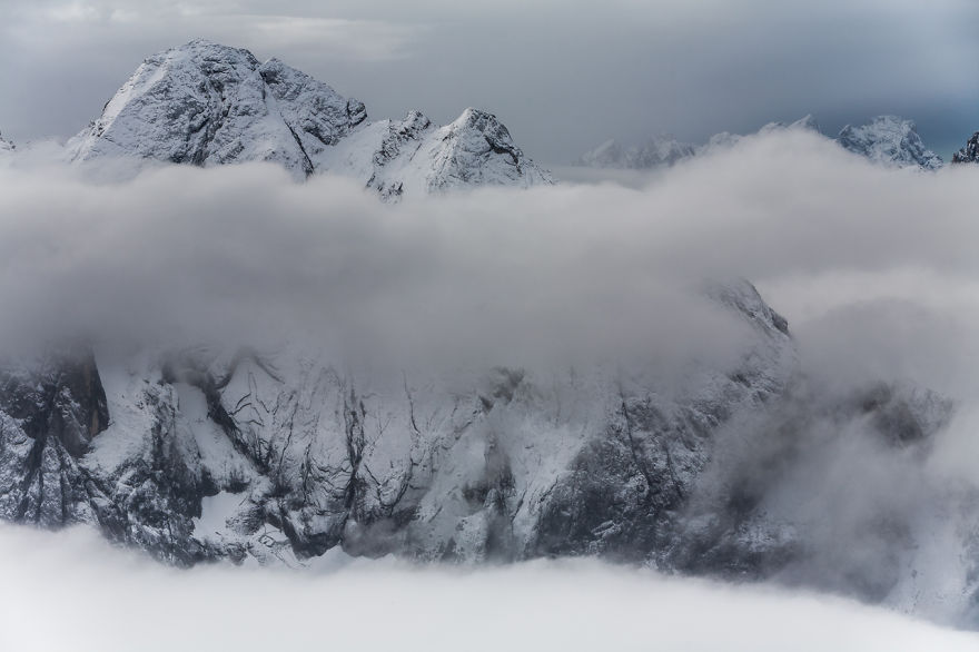 Marmolada, View From Sass Pordoi