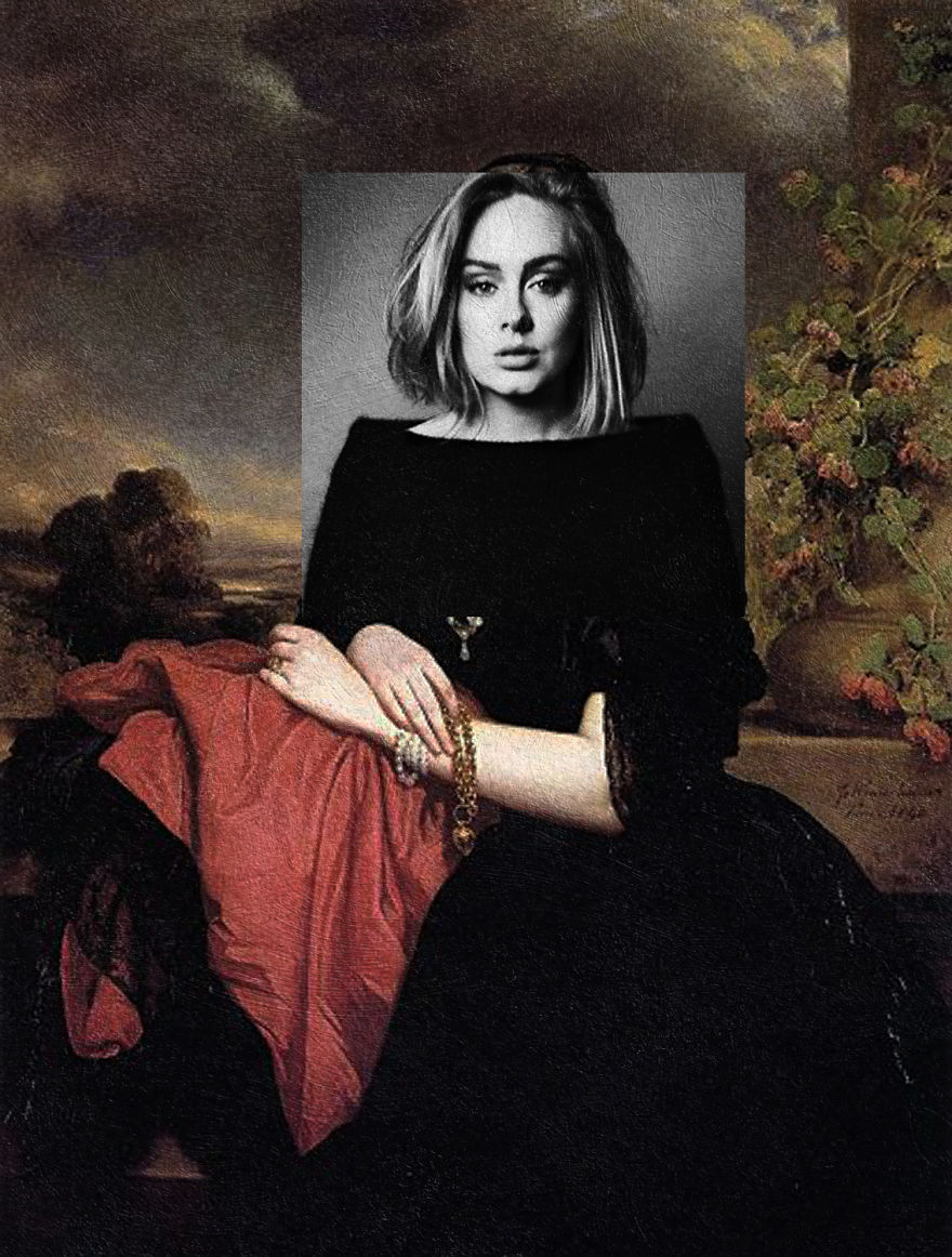 Water Under The Bridge By Adele (single Cover Art) + Claire De Bearn, Duchess Of Vallambrosa By Franz Xavier Winterhalter