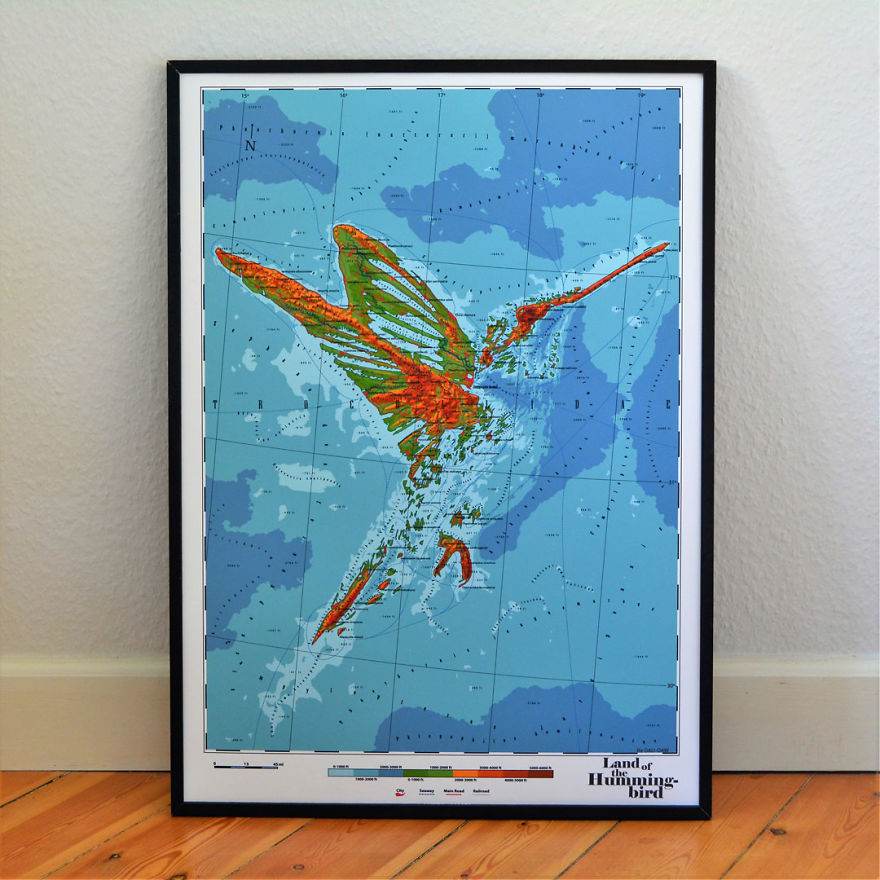 I Create Fictional Maps That Honour Nature, Animals And Extraordinary People I Create Fictional Maps That Honour Nature, Animals And Extraordinary People