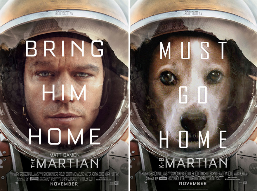 I Photoshop My Dog Into Movie Posters