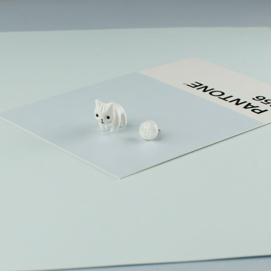 Cat Earrings Inspired By Meaning Of Various Colors Cat Earrings Inspired By Meaning Of Various Colors