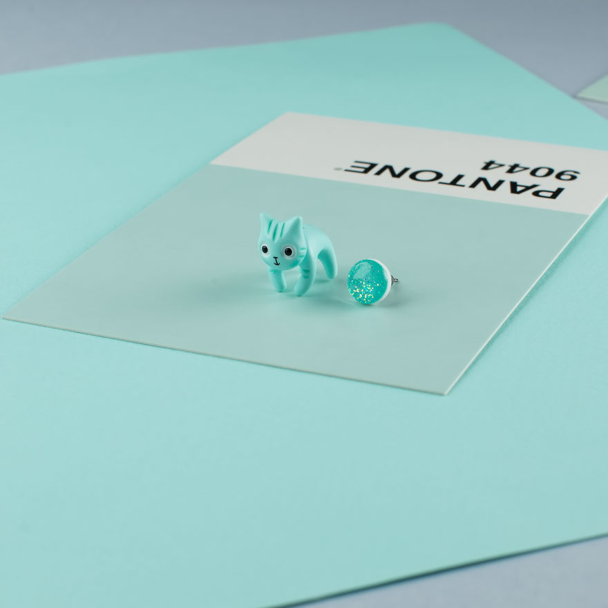 Cat Earrings Inspired By Meaning Of Various Colors Cat Earrings Inspired By Meaning Of Various Colors