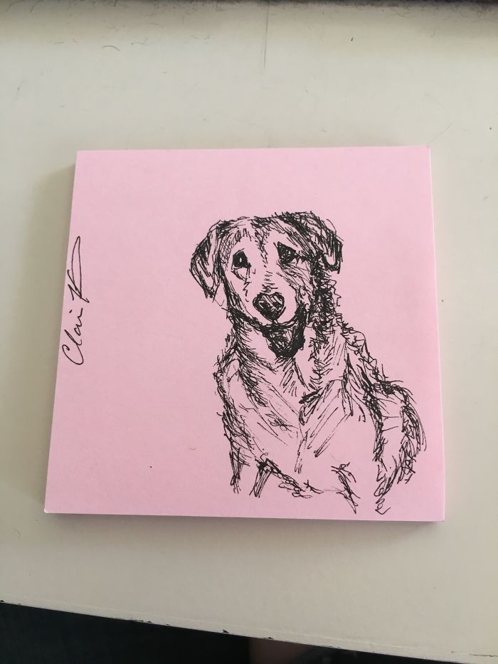 I Started Drawing Portraits On Post-It Notes At My Desk And Now I Cannot Stop
