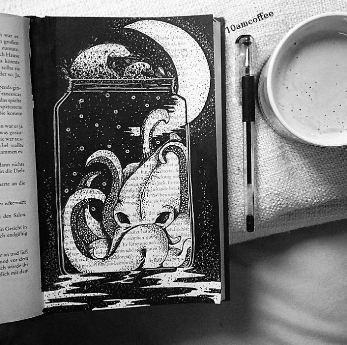 I Use Old Books To Create Art