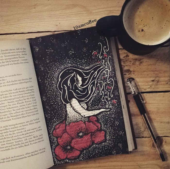 I Use Old Books To Create Art