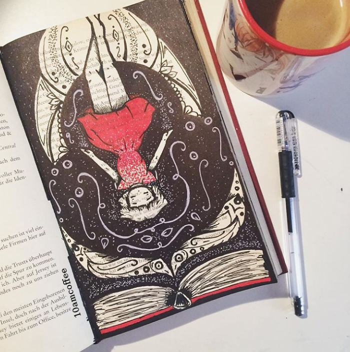 I Use Old Books To Create Art