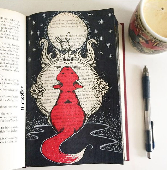 I Use Old Books To Create Art