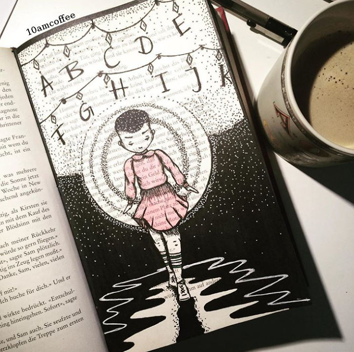 I Use Old Books To Create Art