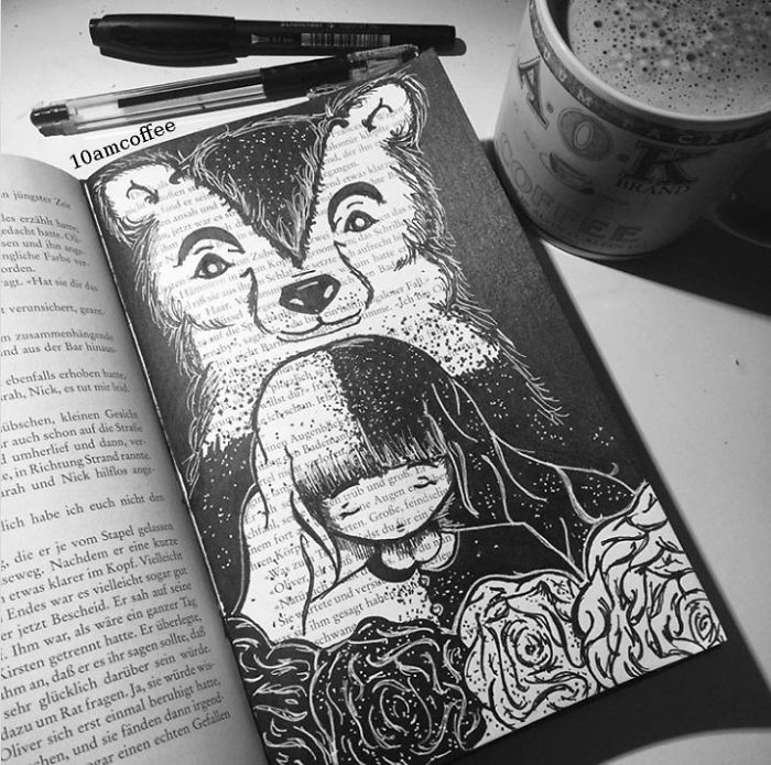 I Use Old Books To Create Art