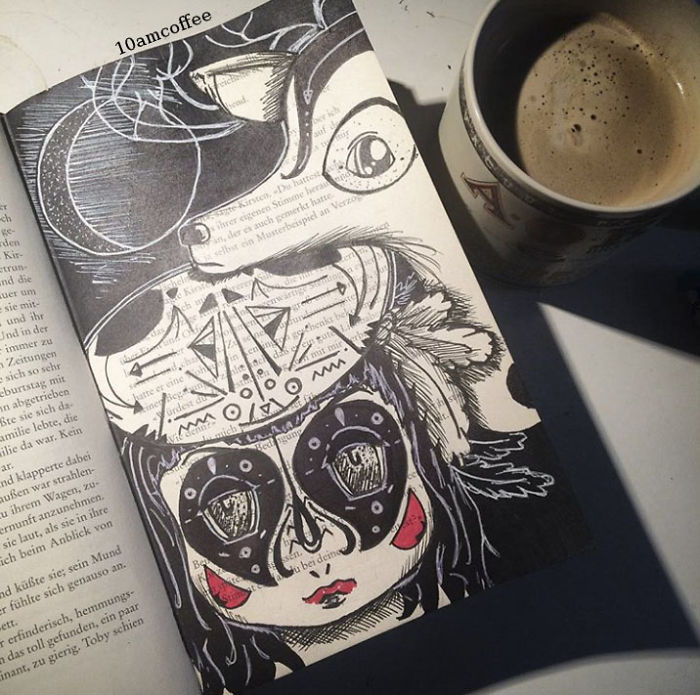 I Use Old Books To Create Art