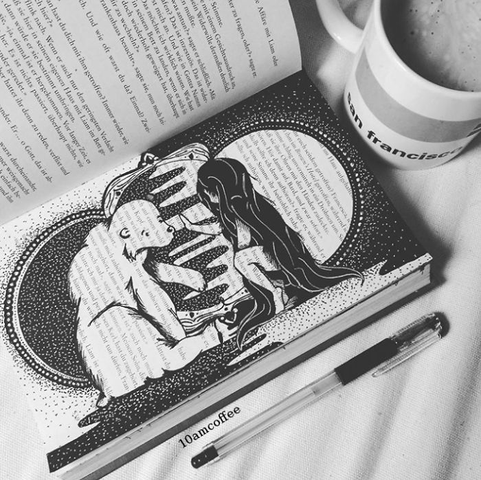 I Use Old Books To Create Art