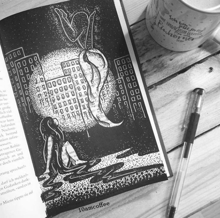 I Use Old Books To Create Art