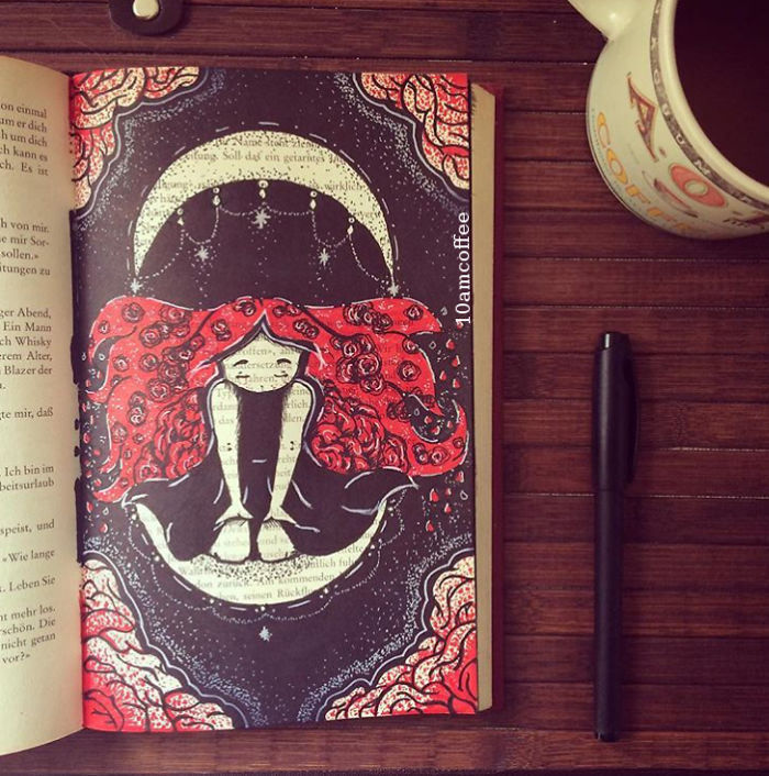 I Use Old Books To Create Art