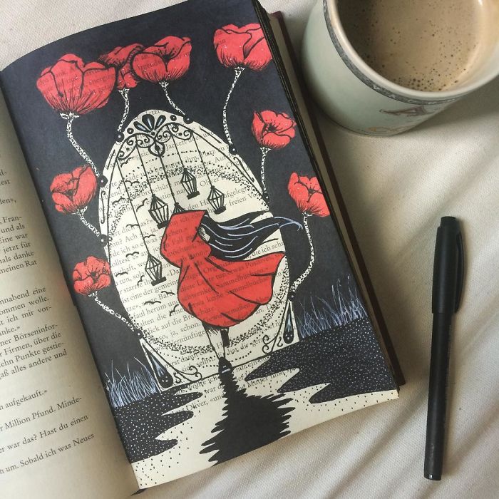 I Use Old Books To Create Art