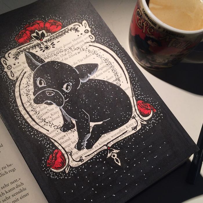 I Use Old Books To Create Art