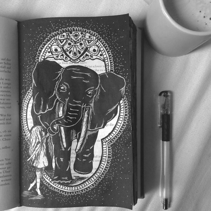 I Use Old Books To Create Art