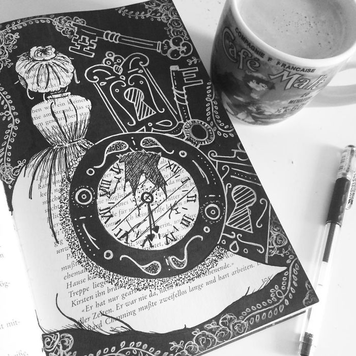 I Use Old Books To Create Art