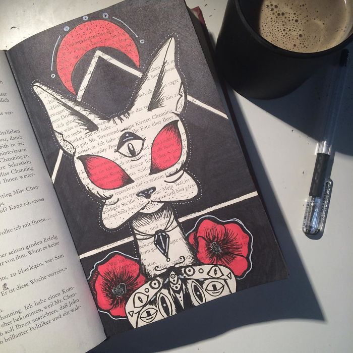 I Use Old Books To Create Art