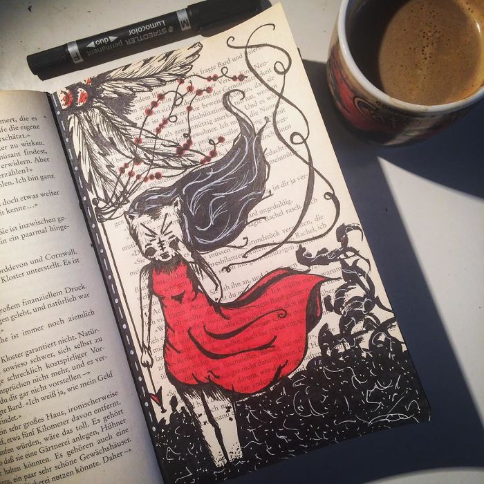 I Use Old Books To Create Art