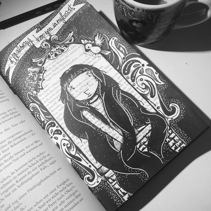 I Use Old Books To Create Art