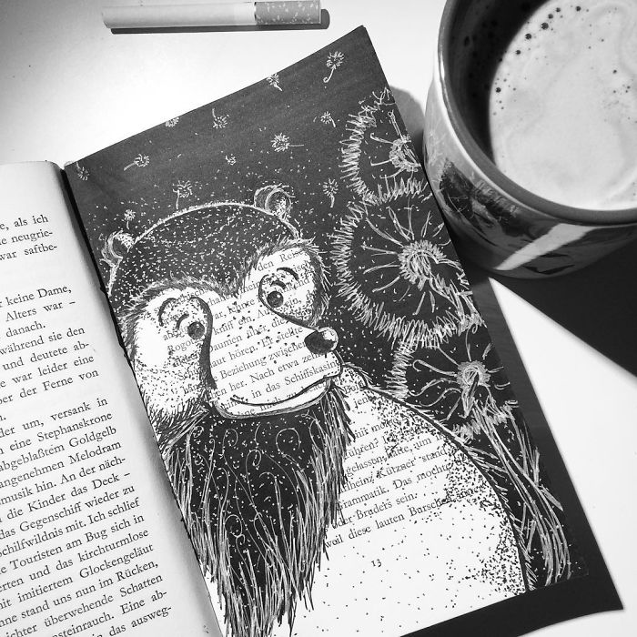 I Use Old Books To Create Art