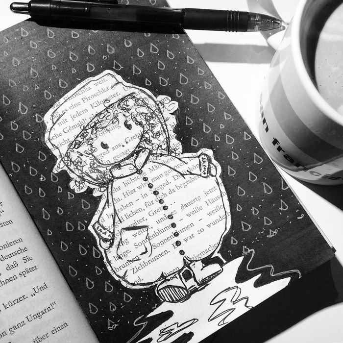 I Use Old Books To Create Art